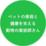 ペットの美容と健康を支える動物の美容師さん