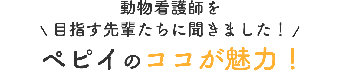 ペピイの ココが魅力！