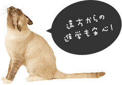 遠方からの進学も安心!