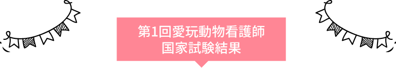 第1回愛玩動物看護師 国家試験結果