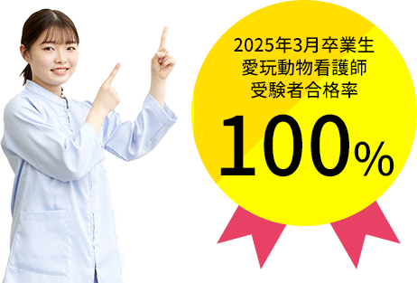 2024年3月卒 愛玩動物看護師国家資格合格率96%